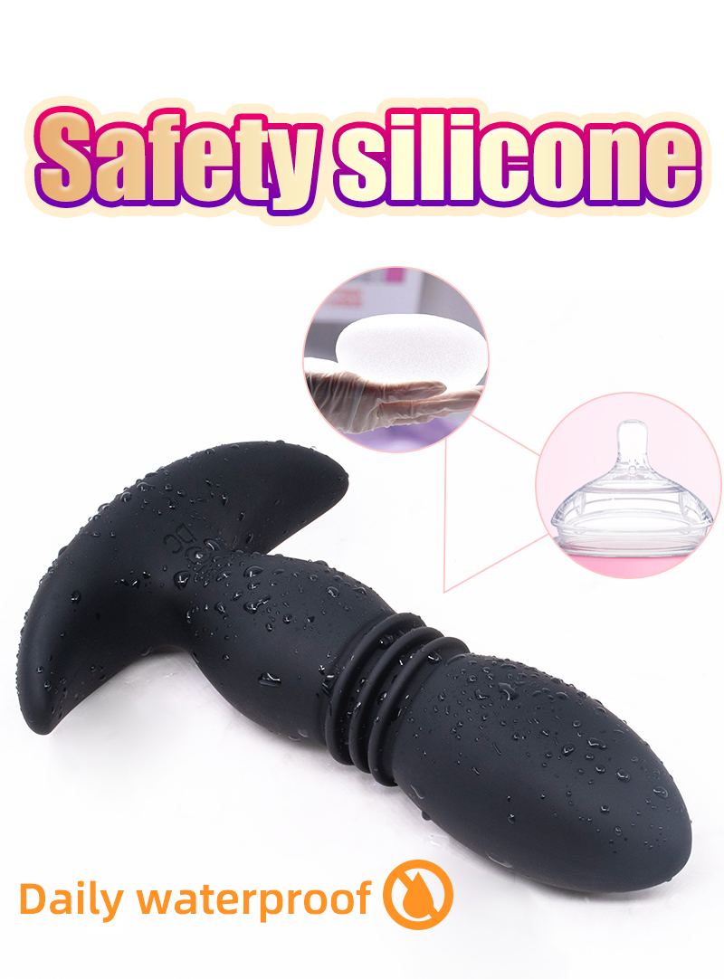 Remote Control 10m Retractable Telescopic Dildo 12speed Vibrator Prostate Massager Sex Toy Automatic Stretch Butt Plug - 6