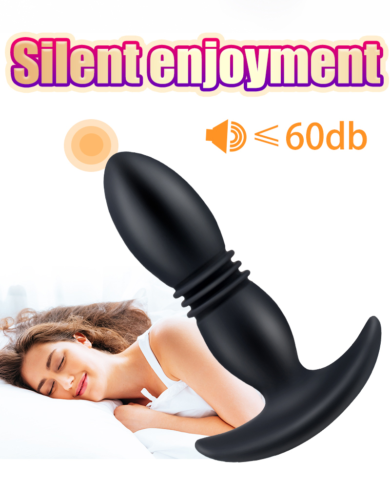 Remote Control 10m Retractable Telescopic Dildo 12speed Vibrator Prostate Massager Sex Toy Automatic Stretch Butt Plug - 7