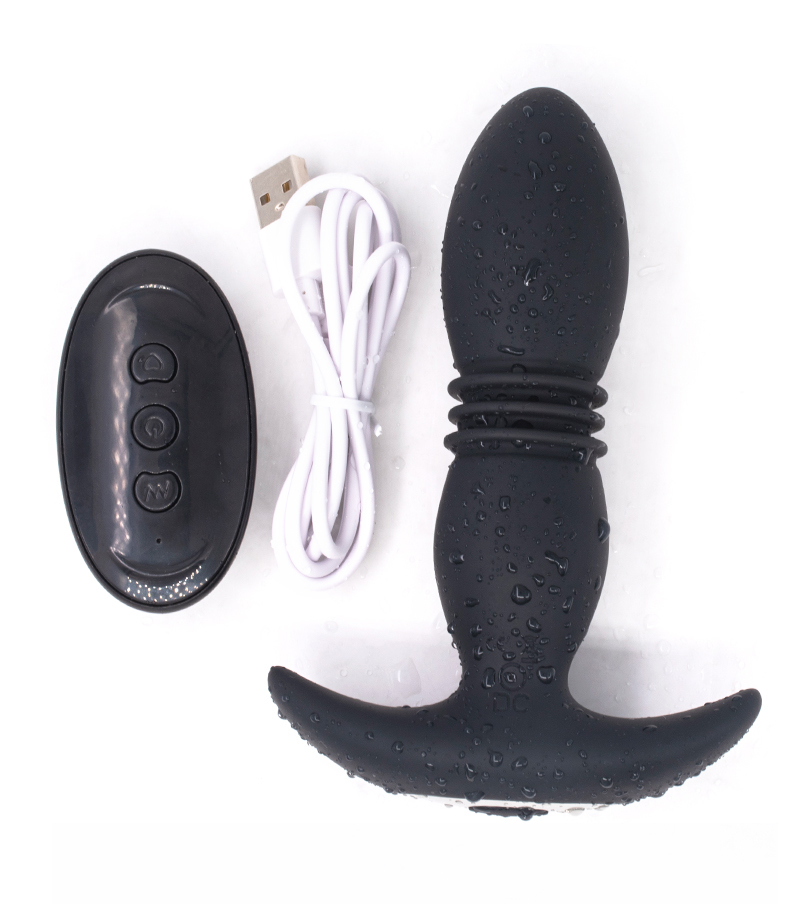 Remote Control 10m Retractable Telescopic Dildo 12speed Vibrator Prostate Massager Sex Toy Automatic Stretch Butt Plug - 14