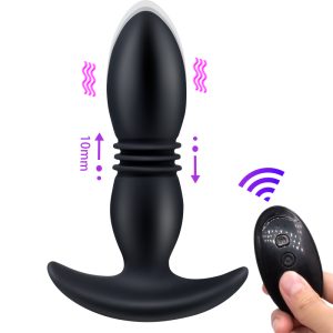 10m Remote Telescopic Vibrating Dildo 12 Speeds Vibrators Retractable Butt Plug Sex Toys Automatic Stretch Prostate Massager