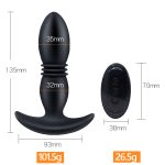 10m Remote Telescopic Vibrating Dildo 12 Speeds Vibrators Retractable Butt Plug Sex Toys Automatic Stretch Prostate Massager - 6