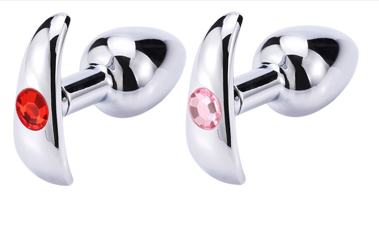 Stainless Steel Jewelled Butt Plug 3 Sizes Anal Stimulator Sex Toy For Men Women Couples - 6
