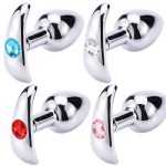 3 Size Metal Anal Plug Jewelled Butt Anus Sex Toys Products For Woman Men Couples Stimulator Buttplug Hot