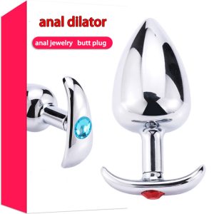 3 Size Metal Anal Plug Jewelled Butt Anus Sex Toys Products For Woman Men Couples Stimulator Buttplug Hot - 2