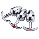 3 Size Metal Anal Plug Jewelled Butt Anus Sex Toys Products For Woman Men Couples Stimulator Buttplug Hot - 5