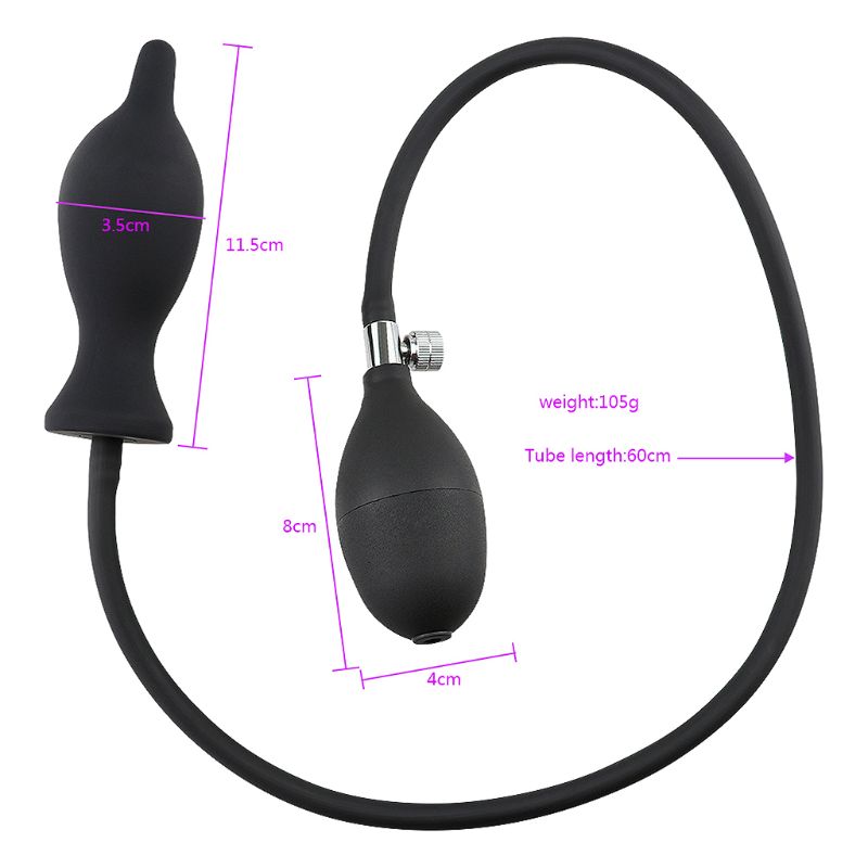 Inflatable Anal Plug With Pump For Prostate Massage Erotic Adult Sex Toy - 6