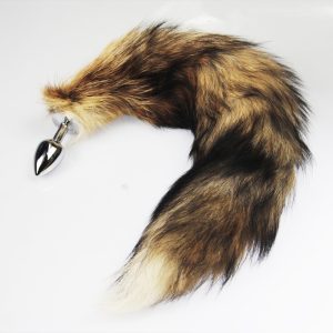 57cm Wild Fox Tail Butt Anal Plug For Women Steel Bullet G Spot Stimulating Erotic Toy Dog Lover Sex Products Game - 2