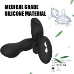 Prostate Stimulator Vibrator Gay Sex Toys Male Massager Dildo Anal Plugs Silicone Wireless - 2