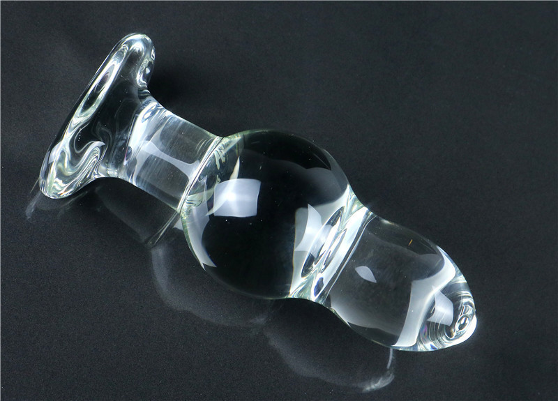 Large Glass Anal Bead Plug Gspot Stimulator Dildo Sexual Wellness Toy For Men Women - 5