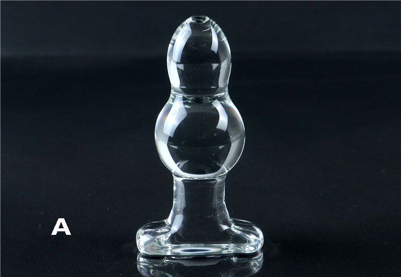 Large Glass Anal Bead Plug Gspot Stimulator Dildo Sexual Wellness Toy For Men Women - 6