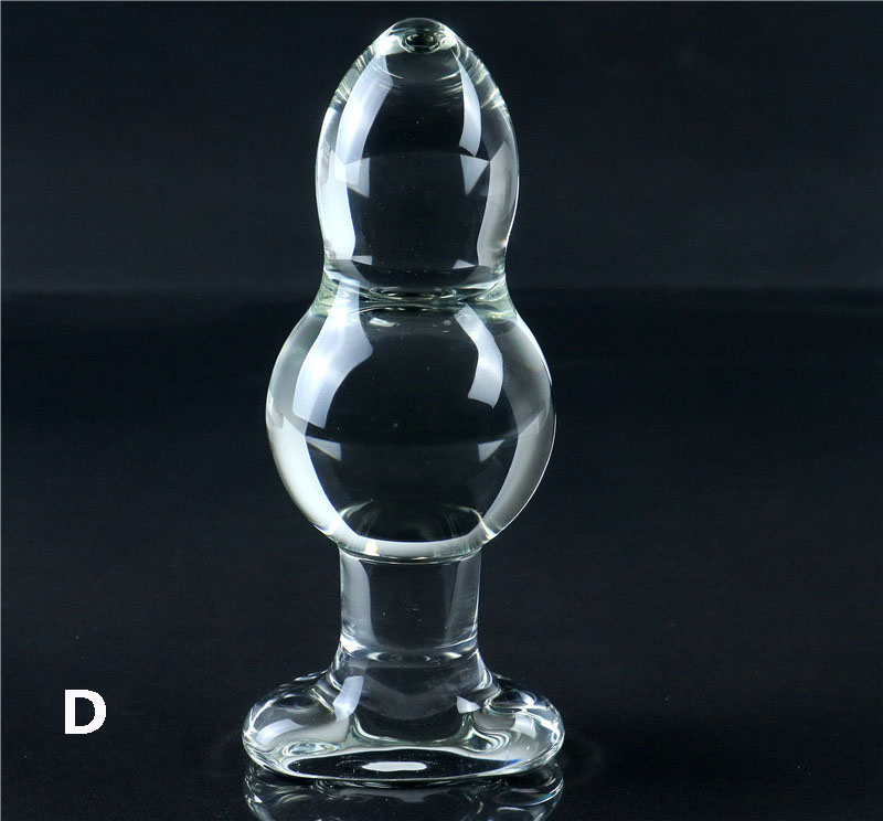 Large Glass Anal Bead Plug Gspot Stimulator Dildo Sexual Wellness Toy For Men Women - 9