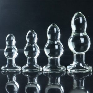 Glass Big Pull Bead Anal Plug Huge Butt Dildo G Point Stimulator Sex Toy For Men Women