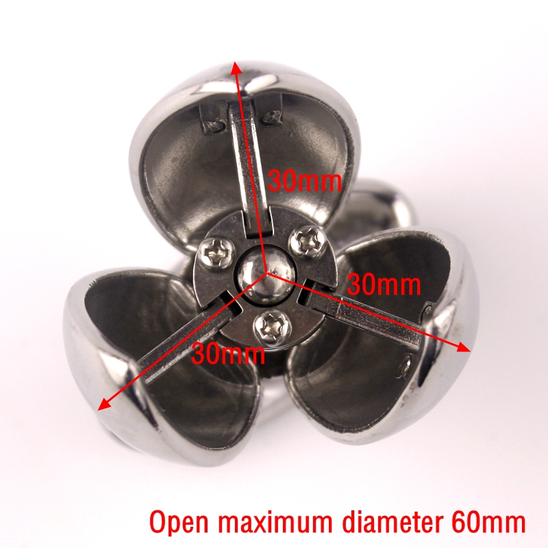 Stainless Steel Anal Anchor Adjustable Unisex Metal Butt Plugs Safe Locking Adult Sex Toy - 3