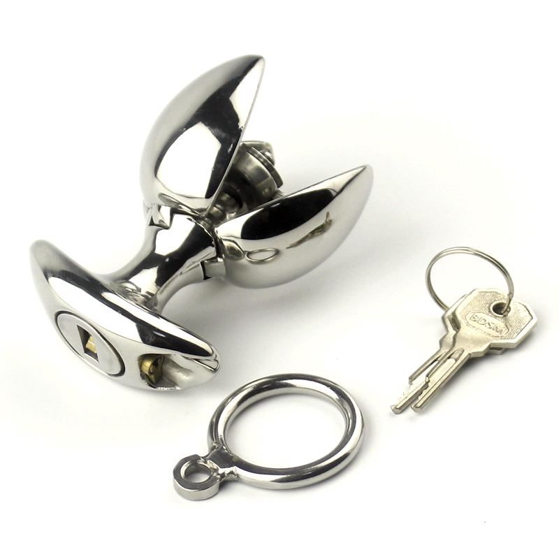 Stainless Steel Anal Anchor Adjustable Unisex Metal Butt Plugs Safe Locking Adult Sex Toy - 8