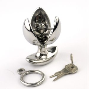 Stainless Steel Locking Anal Anchor Adjustable Butt Plugs Metal Sex Toys For Women And Men