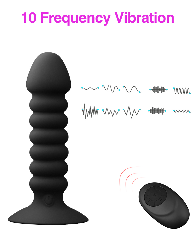 Wireless Remote Control Vibrating Prostate Massager 10speed Anal Butt Plug Anus Stimulator For Males Adult Sex Toy For Gay Men - 2
