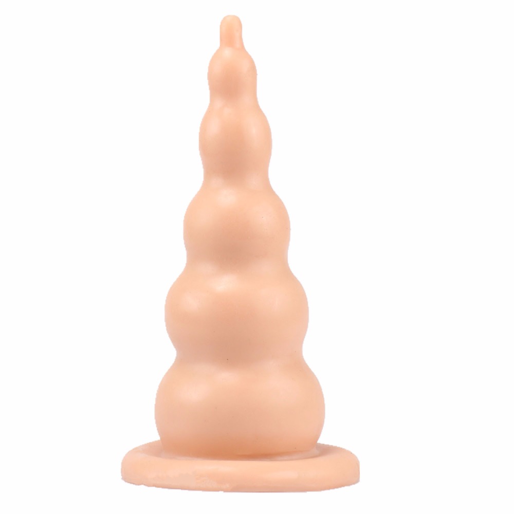 Extra Large Unisex Anal Plug Pagoda Design Massage Beads Sexual Wellness Toys - 1