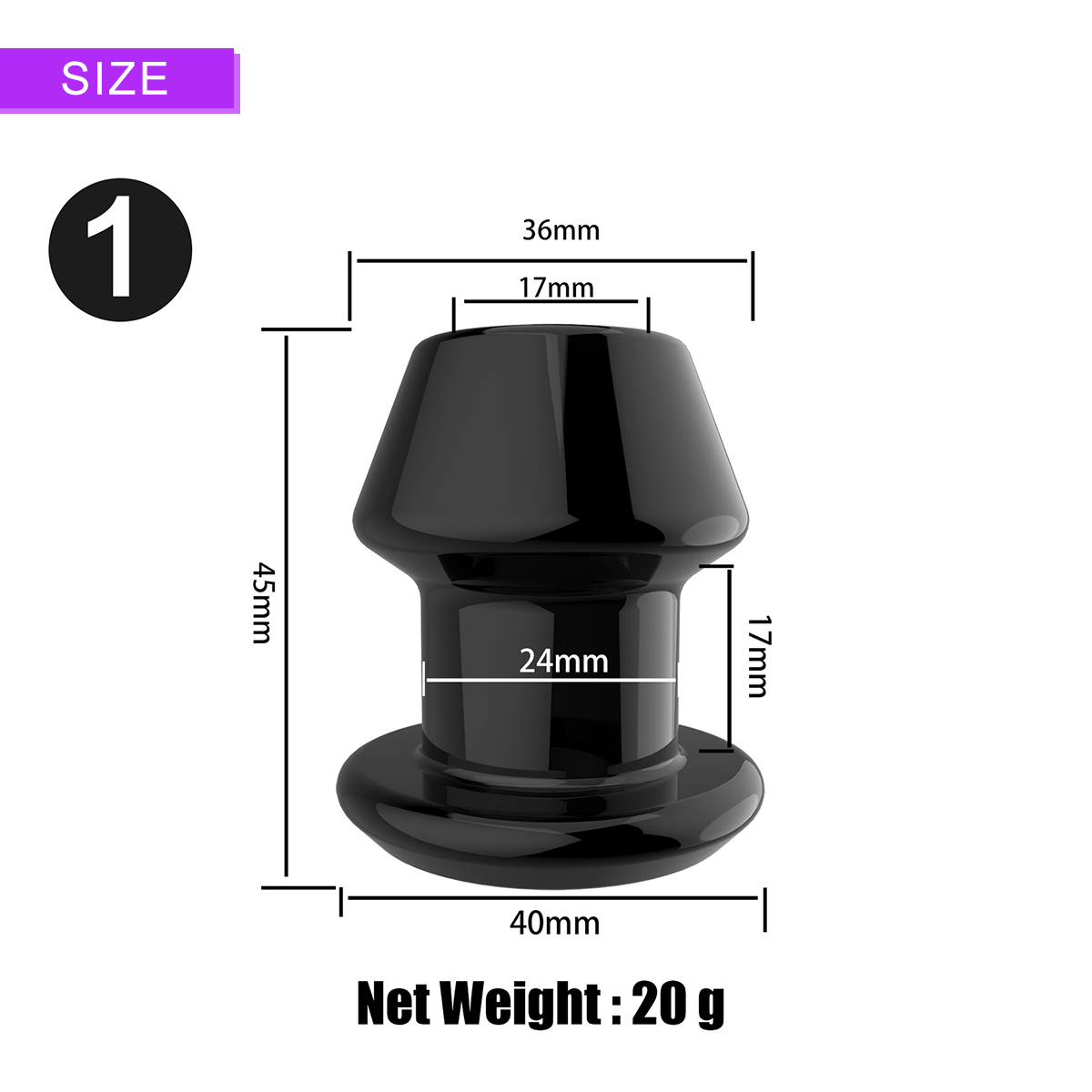 Unisex Hollow Anal Plug With Chrysanthemum Peep Vaginal Enema Irrigation Toy For Intimate Pleasure - 2