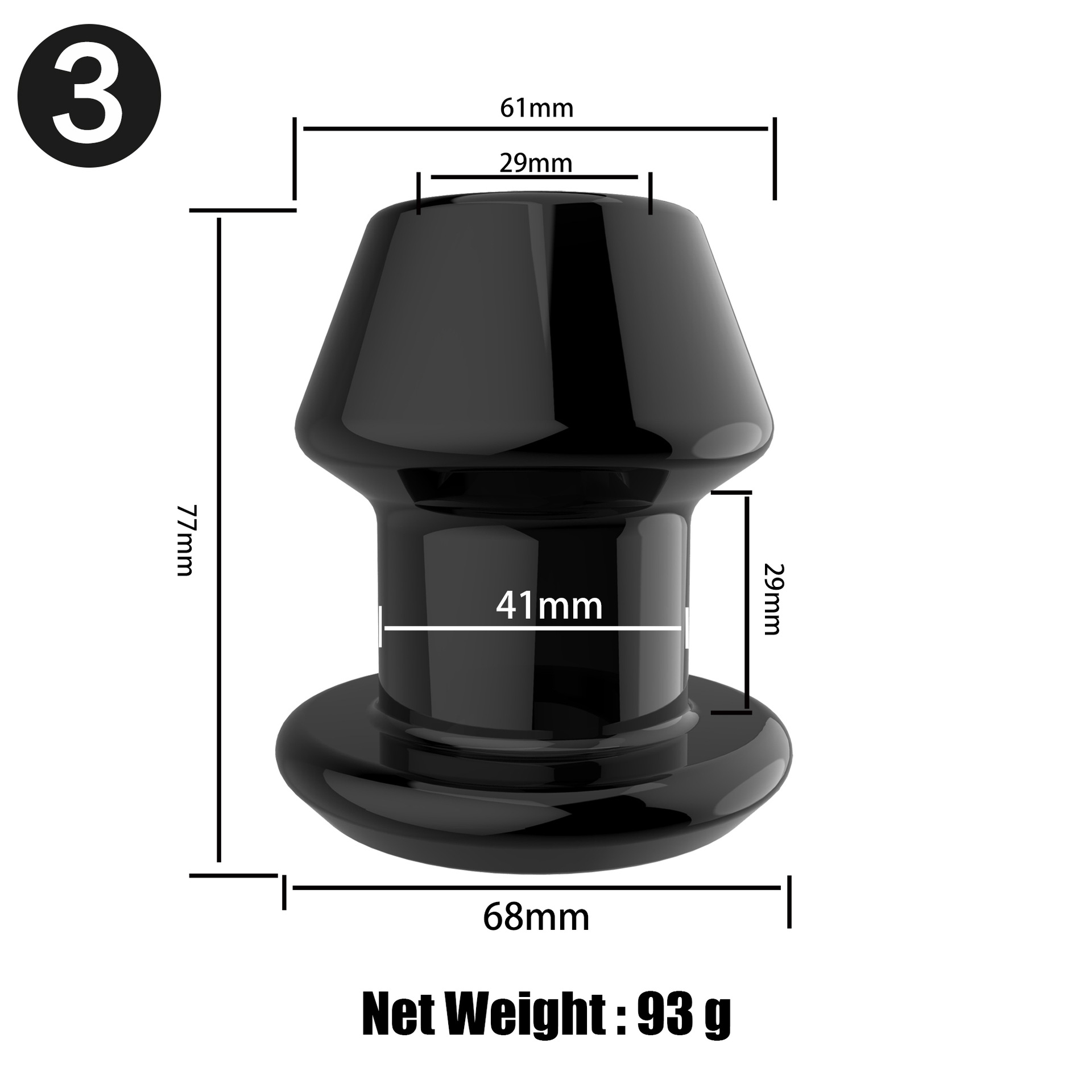 Unisex Hollow Anal Plug With Chrysanthemum Peep Vaginal Enema Irrigation Toy For Intimate Pleasure - 6