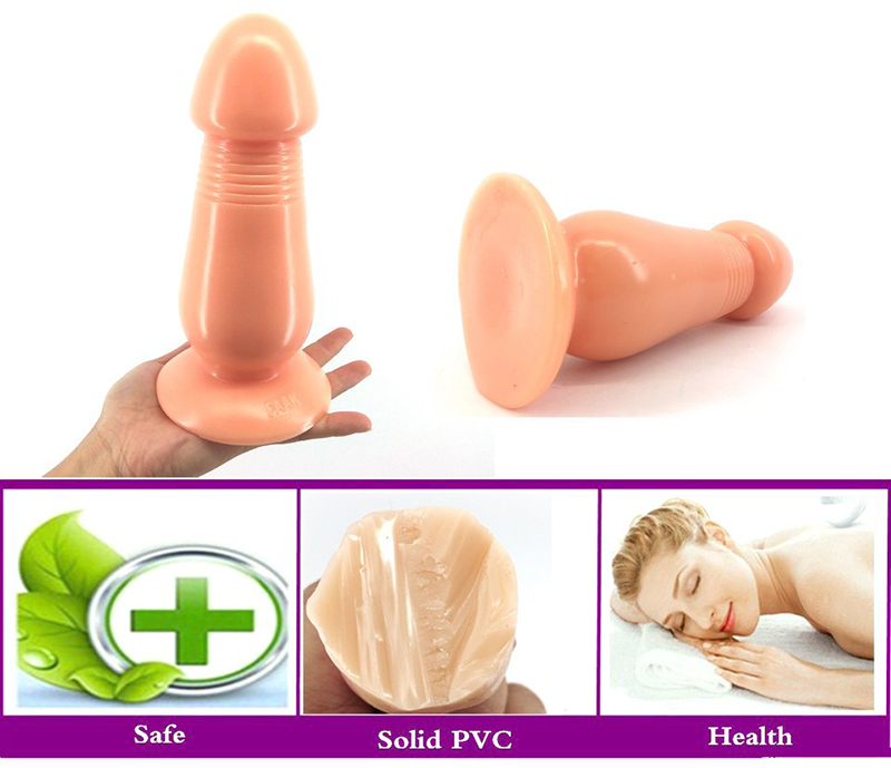 Large Silicone Anal Plug Unisex Dildo With Suction Cup Sexual Pleasure Toy For Enhanced Orgasms - 5