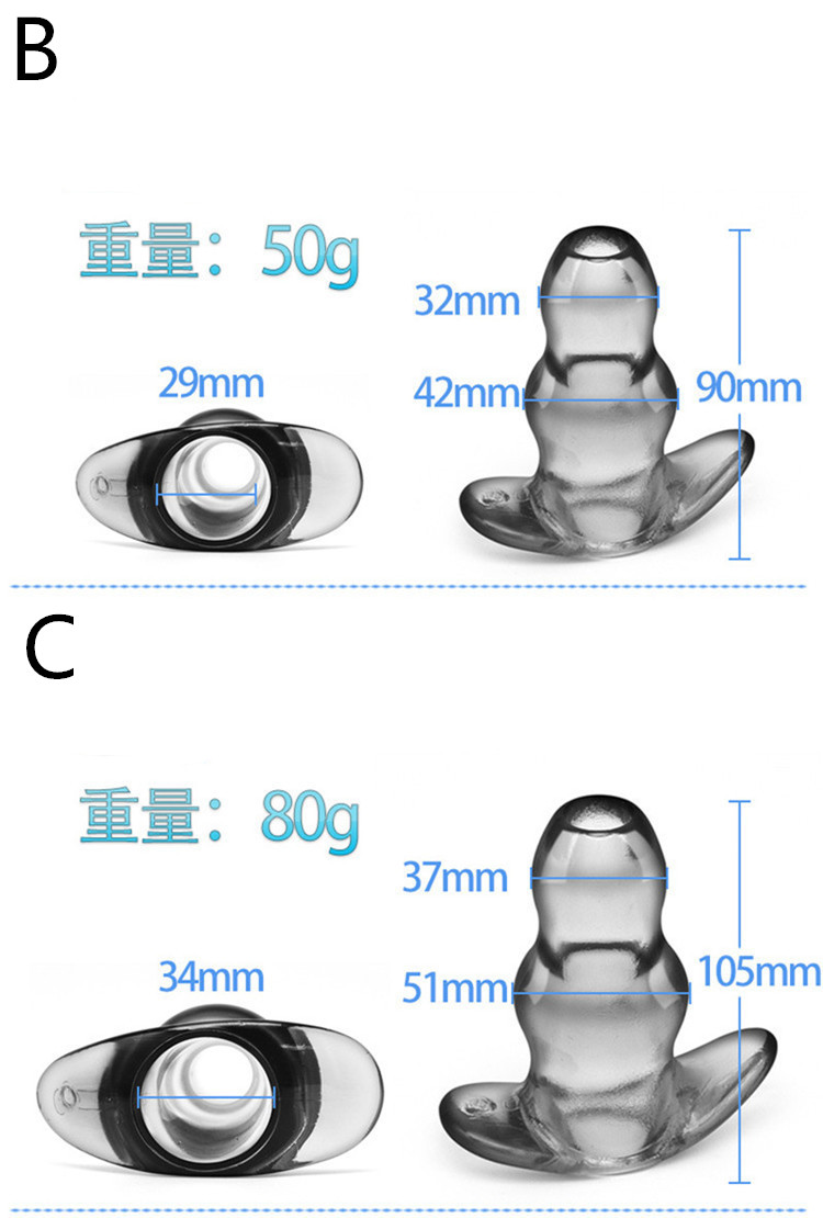 Unisex Hollow Anal Plug With Enema Douche Prostate Massager And Vaginal Peep Toy Adult Sex Product - 10