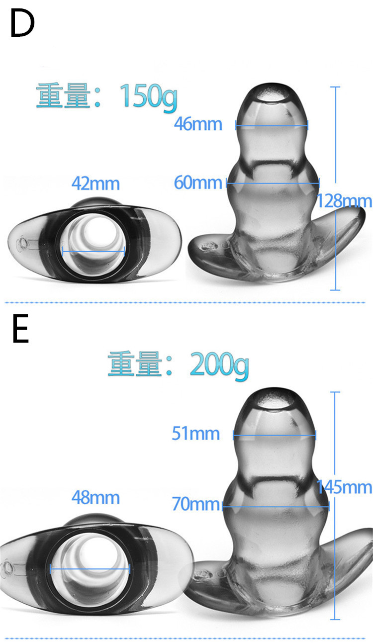 Unisex Hollow Anal Plug With Enema Douche Prostate Massager And Vaginal Peep Toy Adult Sex Product - 11