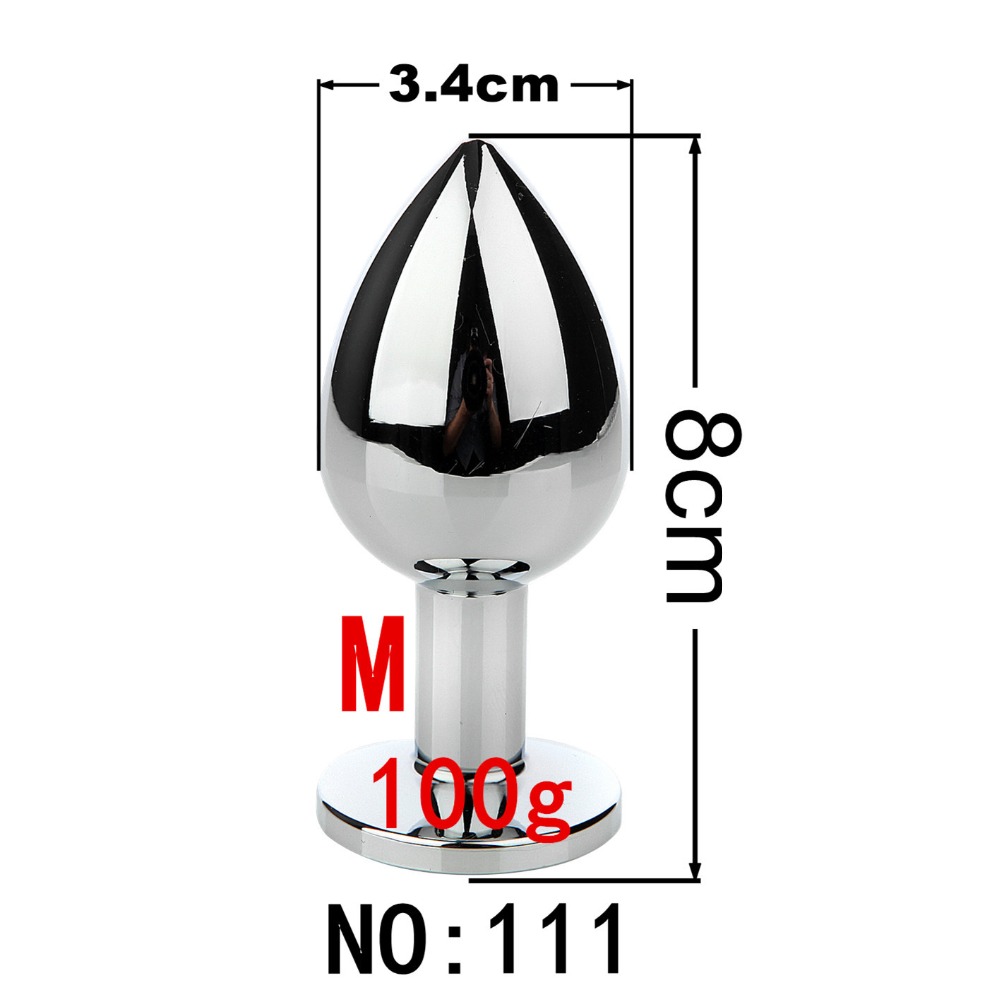 Stainless Steel Fox Tail Anal Plug 19 Styles Removable Erotic Massage Beads Adult Sex Toy For Women - 4