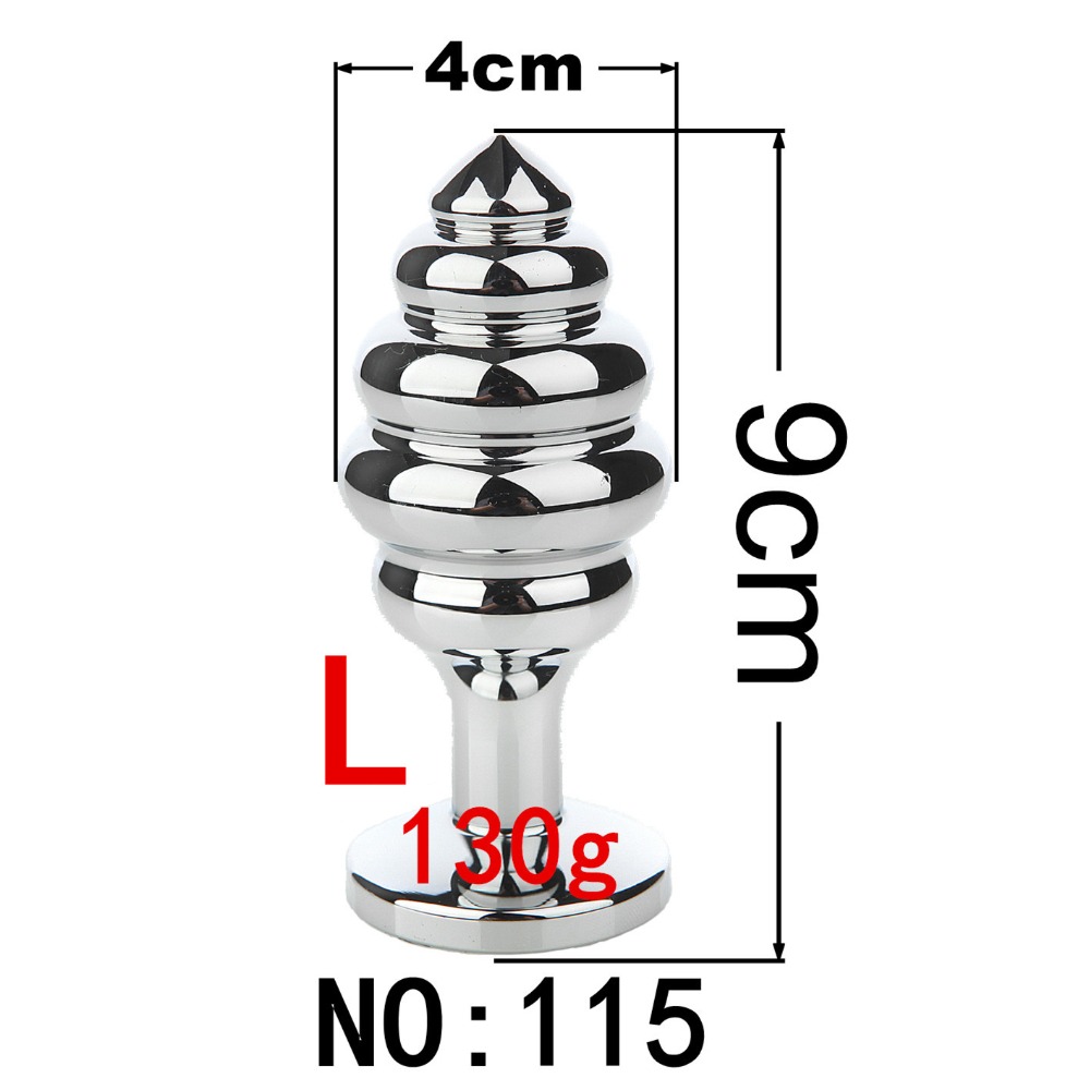 Stainless Steel Fox Tail Anal Plug 19 Styles Removable Erotic Massage Beads Adult Sex Toy For Women - 8