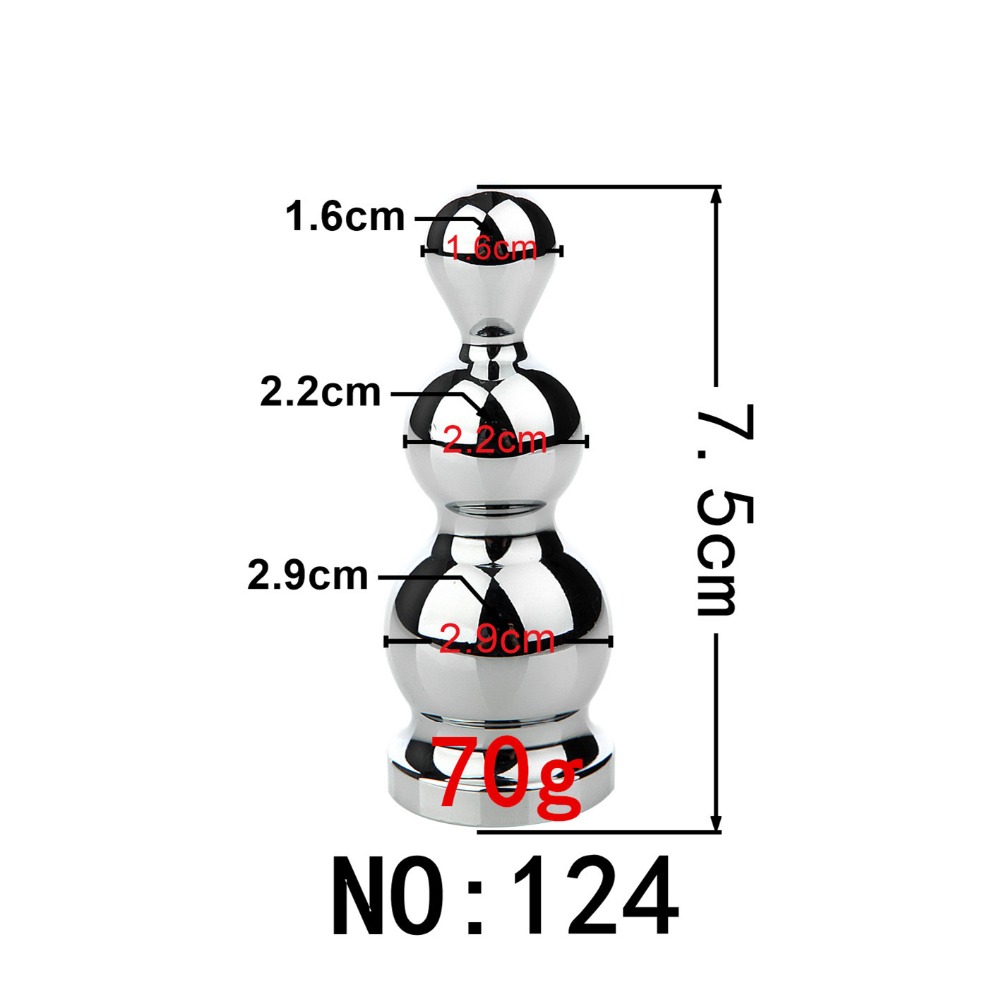 Stainless Steel Fox Tail Anal Plug 19 Styles Removable Erotic Massage Beads Adult Sex Toy For Women - 17