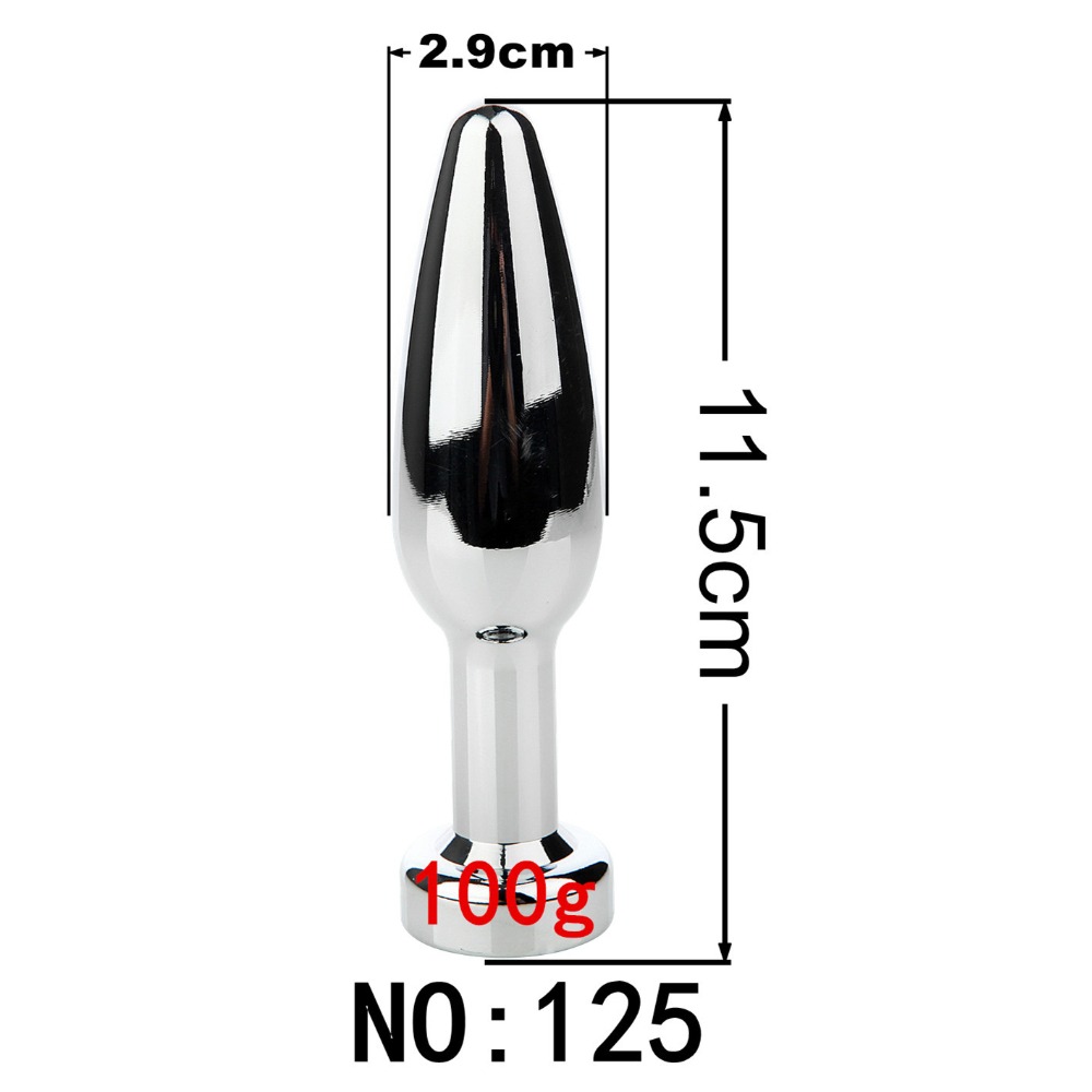 Stainless Steel Fox Tail Anal Plug 19 Styles Removable Erotic Massage Beads Adult Sex Toy For Women - 18