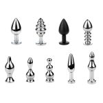 19 Styles Removable Metal Anal Plug Fox Tail Massage Beads Butt Replacement Accessory Gay Sex Toys For Women