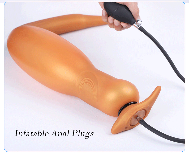 Extra Large Inflatable Anal Plug Bdsm Erotic Toy Adult Sex Aid For Men Women And Couples - 4
