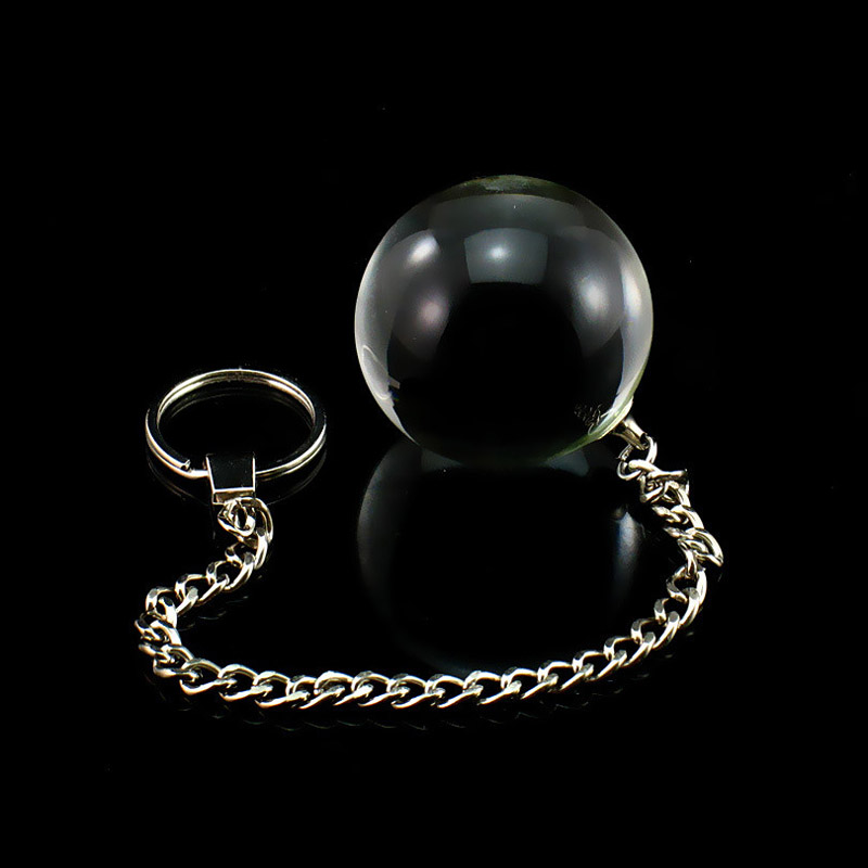 Luxurious Crystal Glass Butt Plug With Metal Chain Anal Beads For Prostate Stimulation Large Kegel Ball Massager Sex Toy - 5