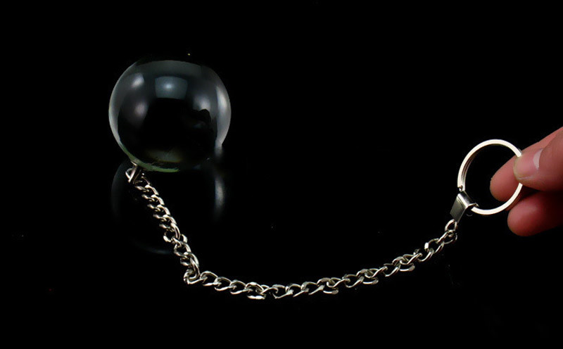 Luxurious Crystal Glass Butt Plug With Metal Chain Anal Beads For Prostate Stimulation Large Kegel Ball Massager Sex Toy - 6