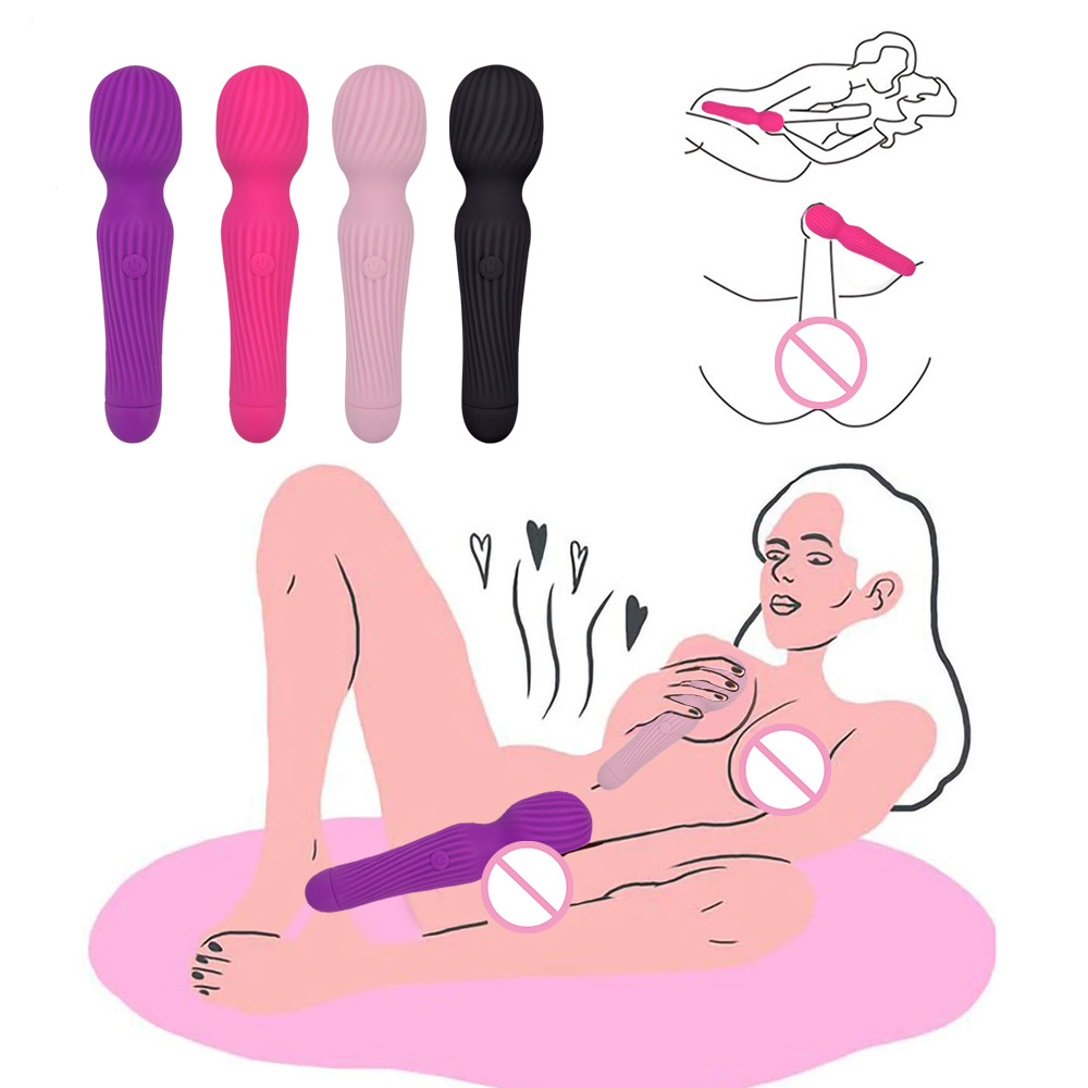 Usb Rechargeable Christmasthemed Magic Wand Vibrator Gspot Massager Clitoral Stimulator Large Av Stick For Women - 6