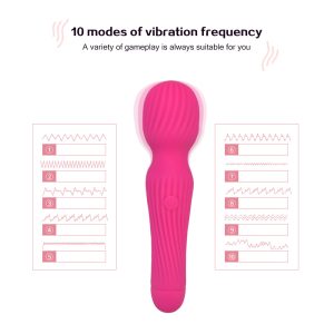 Sexy Christmas Sex Toys Female Magic Wand Vibrator Usb Charging Big Av Stick G-spot Massager Clitoral Stimulator - 3