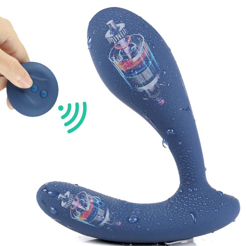 Deluxe Dualhead Vibrator And Prostate Massager Anal Dildo Butt Plug Remote Control Sexual Wellness Device For Men And Women - 1