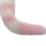 Silicone Anal Plug Butt Tail White With Pink Fox Cosplay Adult Game For Couples H8-214a - 4