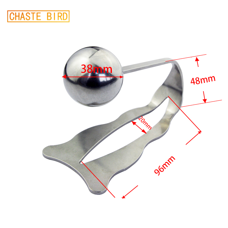Stainless Steel Female Chastity Belt With Clitoral Stimulation And Anal Plug Ttype A003 - 3