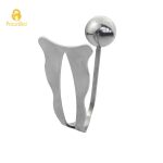 Clitoral Stimulation Stainless Steel Female Heavy Chastity Belt With Anal Plugt-type Game A003 - 3