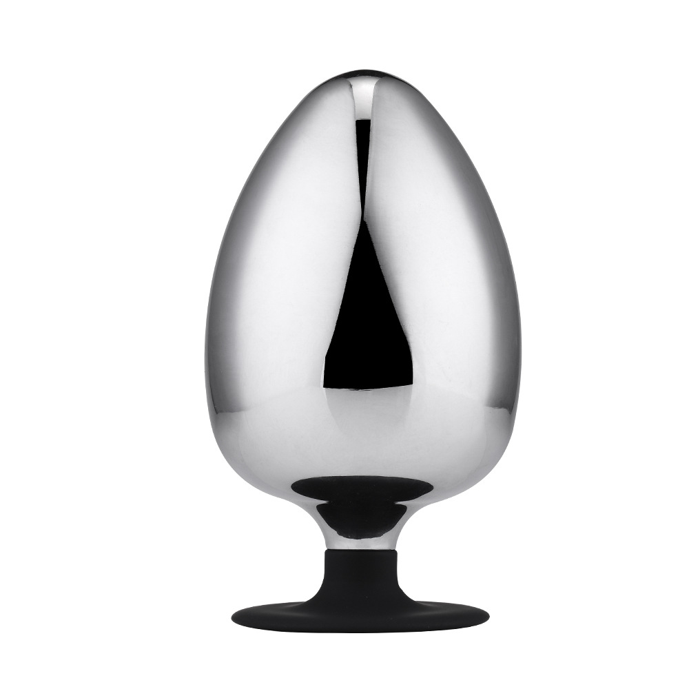 Large Stainless Steel Anal Plug Prostate Massager With Strapon Solid Butt Expander Toy - 4