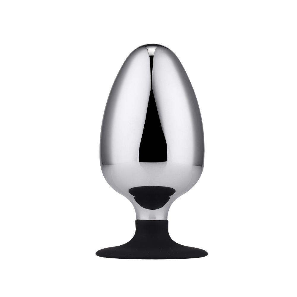 Large Stainless Steel Anal Plug Prostate Massager With Strapon Solid Butt Expander Toy - 5