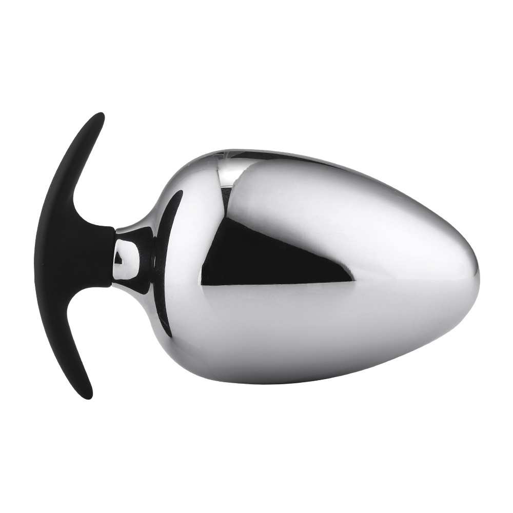 Large Stainless Steel Anal Plug Prostate Massager With Strapon Solid Butt Expander Toy - 6