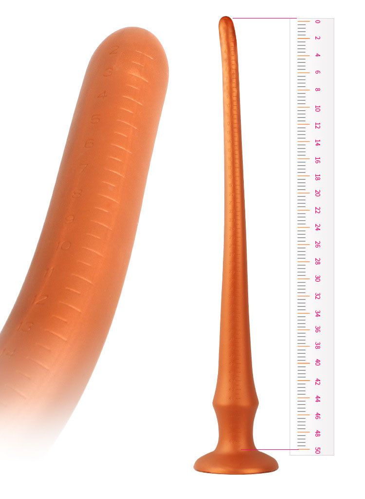 Extra Long Gold Smooth Anal Plug Prostate Massager Bdsm Whip Sex Toy For Men Women Gay - 5
