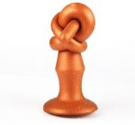 Super Long Gold Smooth Big Butt Plug Anal Sex Whip Prostate Massage Dilatador Gay Toys Vagian For Women Men - 4