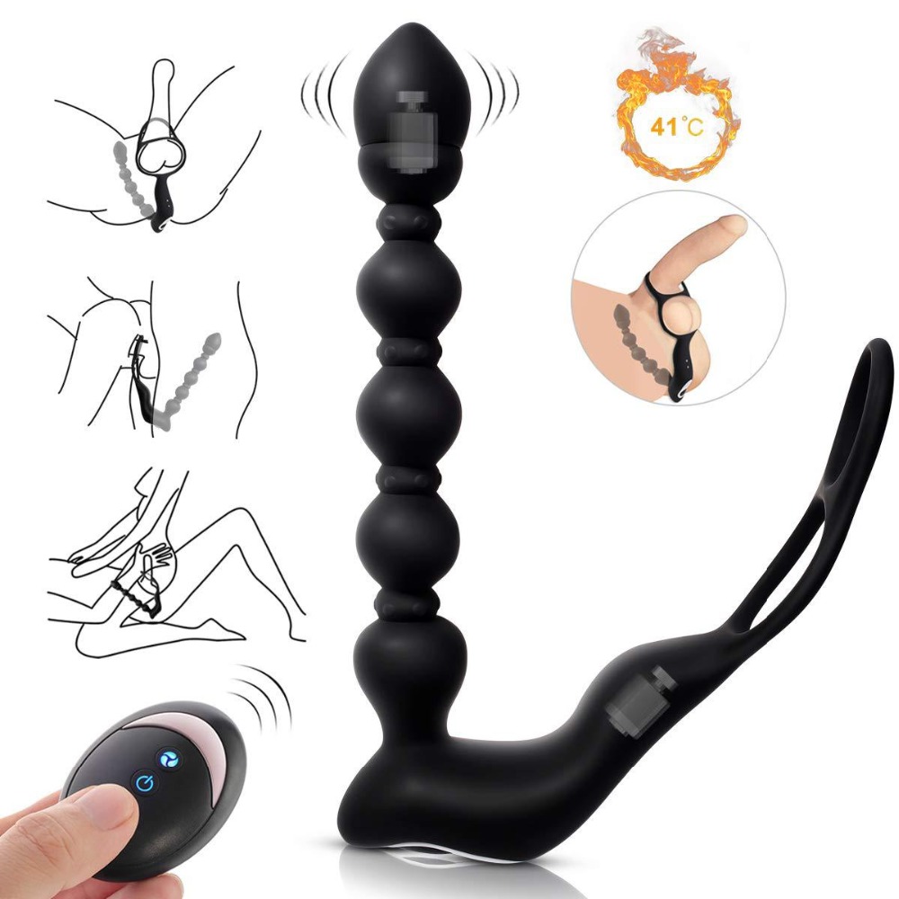 Wireless Usb Charged Prostate Massager Waterproof Anal Vibrator For Men With 9speed Vibrations Gay Butt Plugs - 7