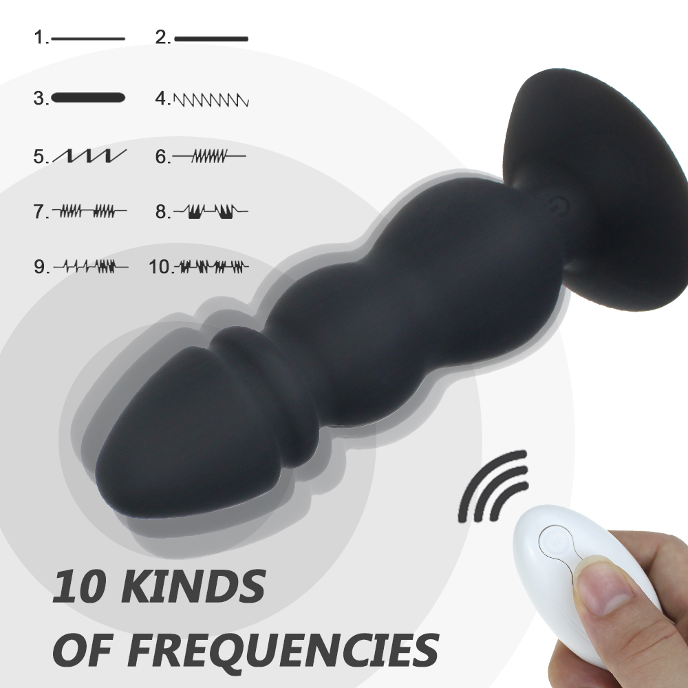 Male Prostate Massager Remotecontrolled Anal Plug Vibrator Gspot Stimulator Vibrating Sex Toy - 1