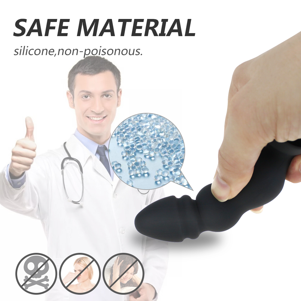 Male Prostate Massager Remotecontrolled Anal Plug Vibrator Gspot Stimulator Vibrating Sex Toy - 3
