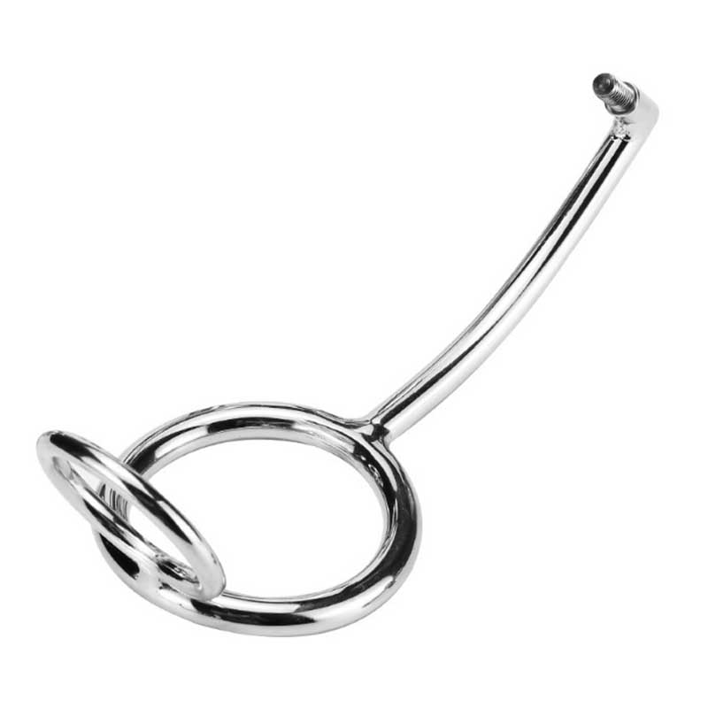 Stainless Steel Prostate Massager Cock Ring Anal Hook Butt Plug Couples Fetish Chastity Gay Metal Sex Tool - 3