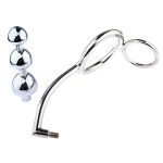 3 Size Stainless Steel Anal Hook Prostate Massager Cock Ring Butt Plug Chastity Lock Fetish Gay Metal Sex Tools For Couples - 4